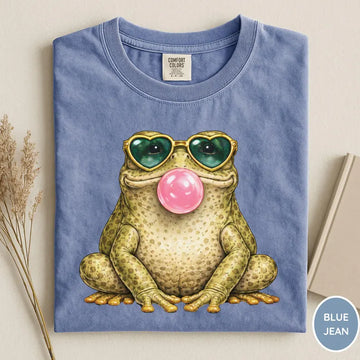 Funny Frog Shirt, Frog With Sunglasses Gum Shirt