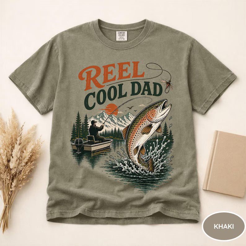 Reel Cool Dad Shirt, Fishing Dad Shirt