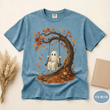 Cute Ghost Swing Shirt, Fall Halloween Ghost Shirt